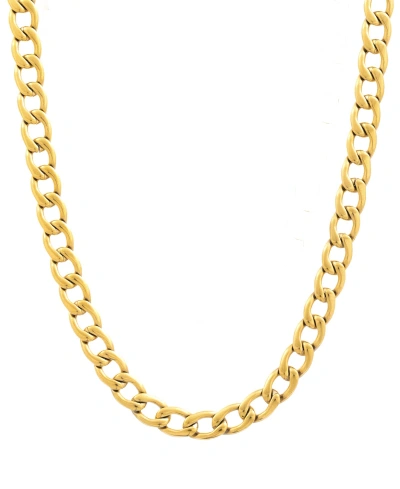 Legacy For Men By Simone I. Smith 24" Curb Chain Necklace In Stainless Steel In Gold-tone