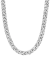 LEGACY FOR MEN BY SIMONE I. SMITH MEN'S CRYSTAL CURB LINK 24" CHAIN NECKLACE IN STAINLESS STEEL & GOLD-TONE ION-PLATE