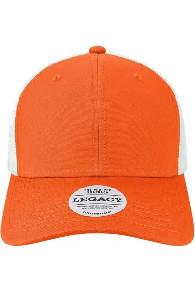 Legacy Mid-pro Snapback Trucker Cap In Red