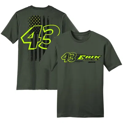Legacy Motor Club Team Collection Men's  Green Erik Jones Flag T-shirt
