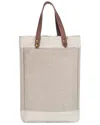 Legacy Pinot Jute 2-bottle Insulated Wine Bag In Neutral