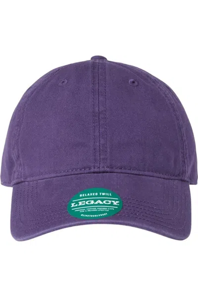 Legacy Relaxed Twill Dad Hat In Purple