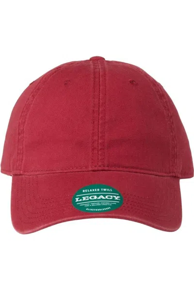 Legacy Relaxed Twill Dad Hat In Red