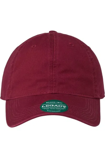 Legacy Relaxed Twill Dad Hat In Red