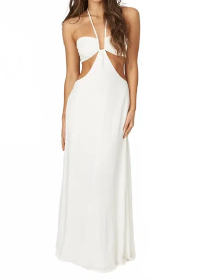 Legacy The Label Presley Halter Maxi Dress In White