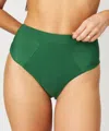 Legacy The Label Presley High Waist Bikini Bottom In Emerald In Green