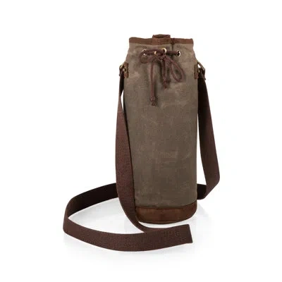 Legacy Waxed Canvas Single Bottle Insulated Tote Bag In Green