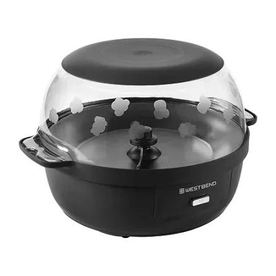 Legacy West Bend Stir Crazy 6 Qt. Popcorn Machine In Black