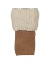 Legale Womens Knit Warm Boot Toppers In White