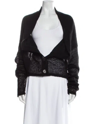 Pre-owned Legatte Jeans Mock Neck Sweater In Black