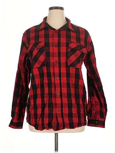 Pre-owned Legendary Outfitters Long Sleeve Button Down Shirt In Red