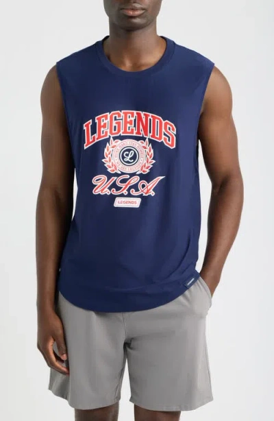 Legends Circuit Performance Usa Graphic Tank In Blue