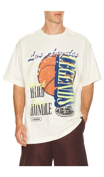 Legends Work Hard Stay Humble Heritage Tee In Natural White