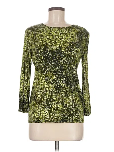 Pre-owned Leggiadro 3/4 Sleeve T-shirt In Green