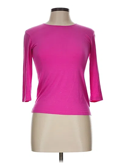 Pre-owned Leggiadro 3/4 Sleeve T-shirt In Pink
