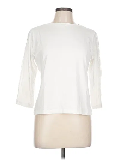 Pre-owned Leggiadro 3/4 Sleeve T-shirt In White