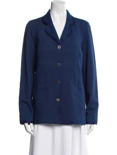 Pre-owned Leggiadro Blazer W/ Tags In Blue