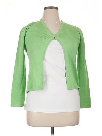 Pre-owned Leggiadro Cardigan Sweater In Green