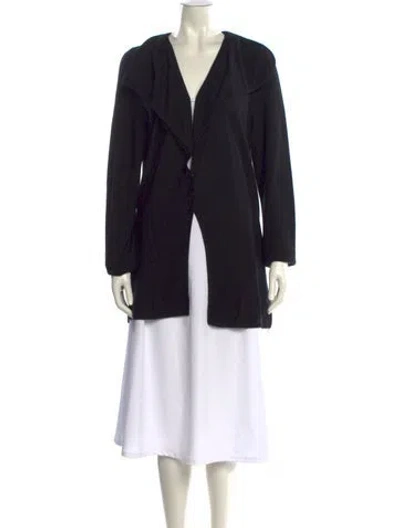 Pre-owned Leggiadro Cashmere V-neck Sweater In Black