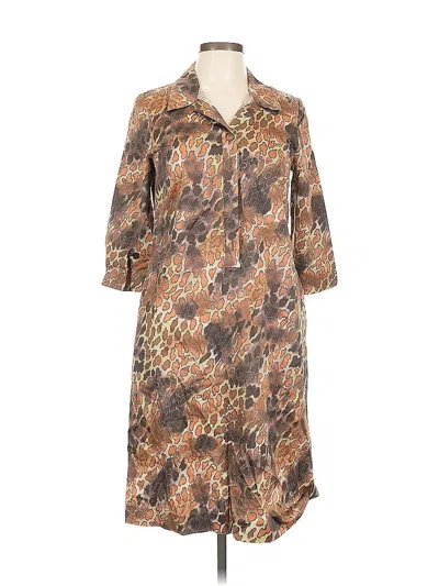 Pre-owned Leggiadro Casual Dress In Brown