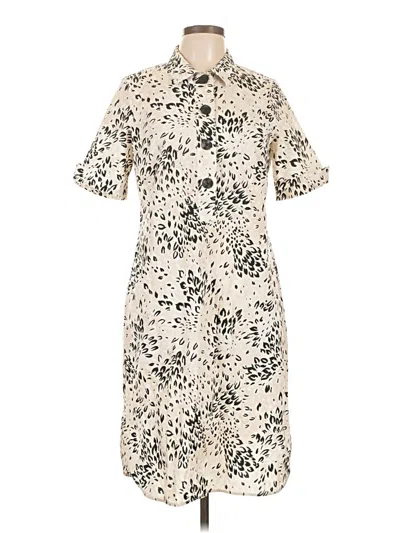 Pre-owned Leggiadro Casual Dress In White