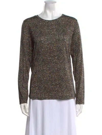 Pre-owned Leggiadro Crew Neck Long Sleeve Sweatshirt In Black