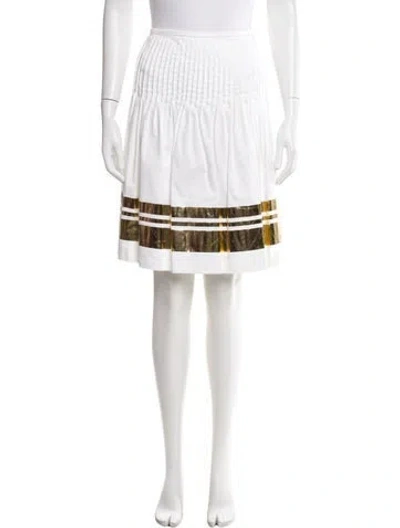 Pre-owned Leggiadro Graphic Print Knee-length Skirt