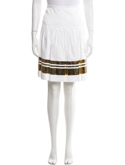 Pre-owned Leggiadro Graphic Print Knee-length Skirt W/ Tags
