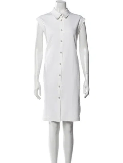 Pre-owned Leggiadro Knee-length Dress In Neutral
