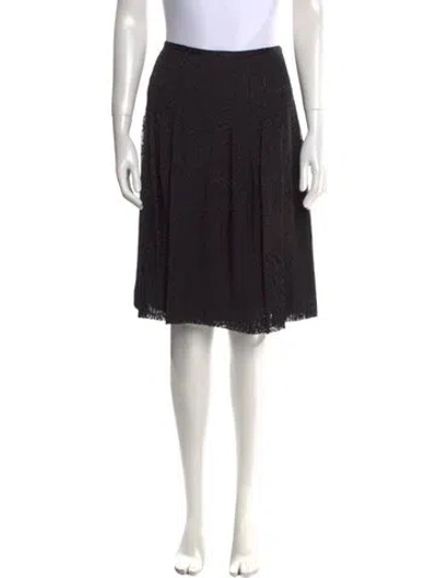 Pre-owned Leggiadro Knee-length Skirt W/ Tags In Black