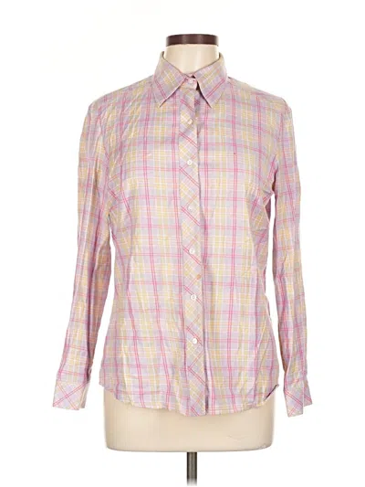 Pre-owned Leggiadro Long Sleeve Button Down Shirt In Pink