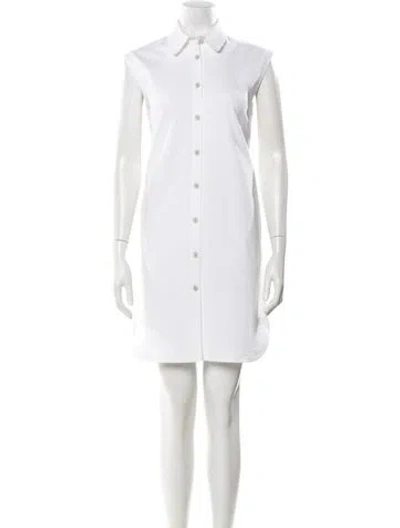 Pre-owned Leggiadro Mini Dress In White