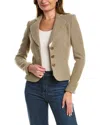 Leggiadro Quilted Wool & Cashmere-blend Jacket In Green