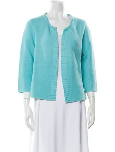 Pre-owned Leggiadro Scoop Neck Sweater W/ Tags In Blue