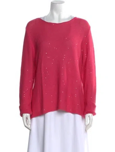 Pre-owned Leggiadro Scoop Neck Sweater W/ Tags In Pink