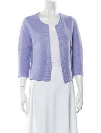 Pre-owned Leggiadro Scoop Neck Sweater W/ Tags In Purple