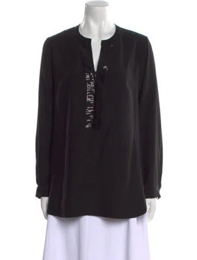 Pre-owned Leggiadro Silk Mini Dress In Black