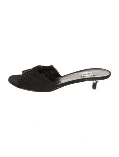 Pre-owned Leggiadro Slides In Black