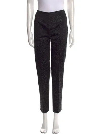 Pre-owned Leggiadro Straight Leg Pants In Black