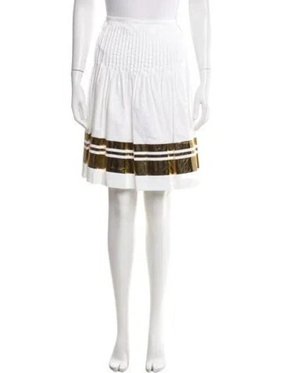 Pre-owned Leggiadro Striped Knee-length Skirt