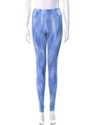Pre-owned Leggiadro Striped Skinny Leg Pants W/ Tags In Blue