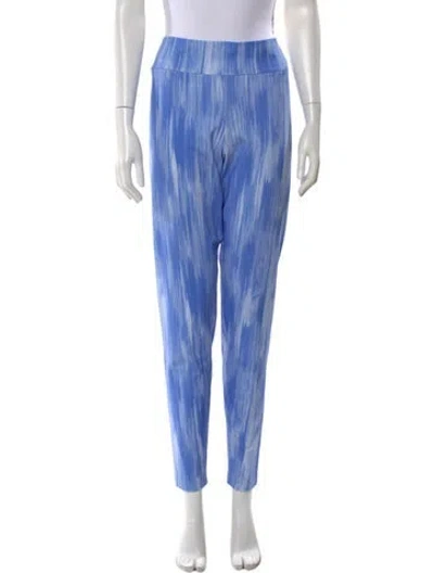 Pre-owned Leggiadro Striped Skinny Leg Pants W/ Tags In Blue