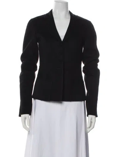 Pre-owned Leggiadro Virgin Wool Blazer In Blue