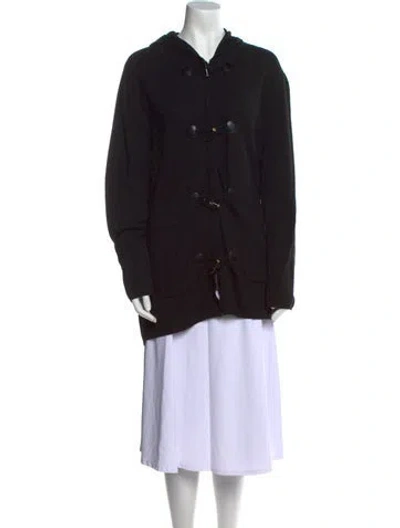 Pre-owned Leggiadro V-neck Sweater In Black