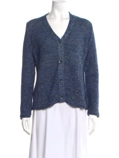 Pre-owned Leggiadro V-neck Sweater In Blue