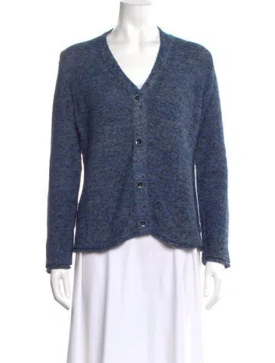 Pre-owned Leggiadro V-neck Sweater In Blue
