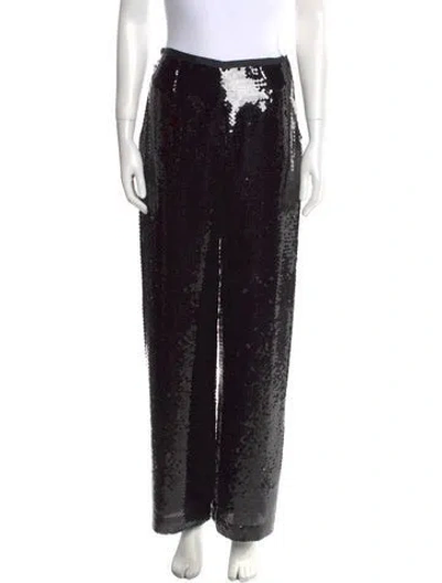 Pre-owned Leggiadro Wide Leg Pants In Black