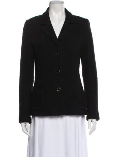 Pre-owned Leggiadro Wool Blazer In Black