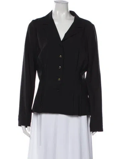 Pre-owned Leggiadro Wool Blazer W/ Tags In Black