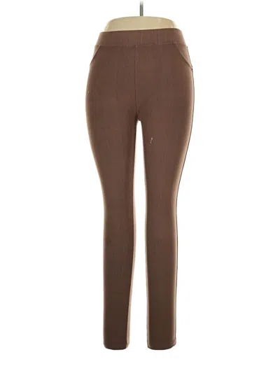 Pre-owned Leggings Depot Active Pants In Brown